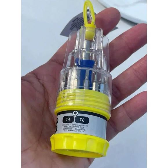 NEW 14 Pcs Screwdriver Set Magnetic Base Case Mini Repairing Tools Multifunction - Picture 2 of 10